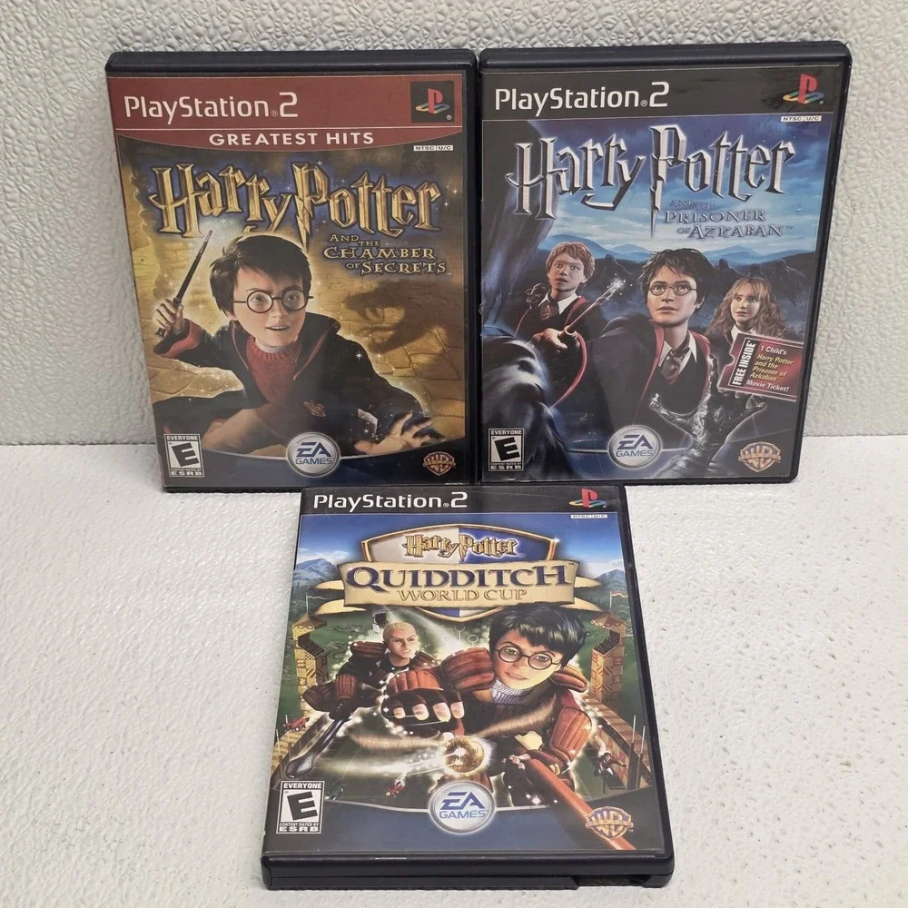 PlayStation 2 Harry Potter Games - Chamber of Secrets, Azkaban & Quidditch